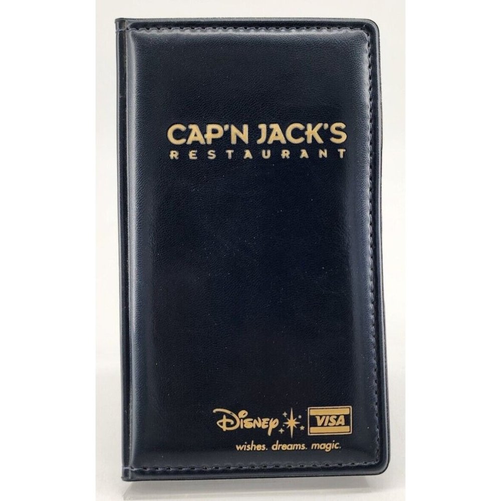 RARE Cap'n‎ Jack's Restaurant Walt Disney World Receipt Credit Card Check Holder